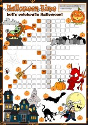 English Worksheet: Halloween Tme
