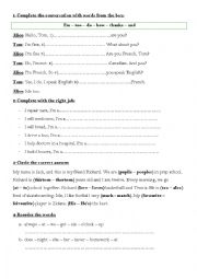 English Worksheet: 7th form