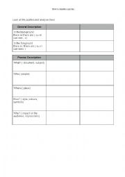 English Worksheet: How to : describe a picture (2)