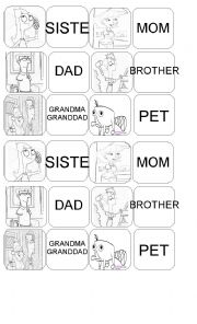 Family memory game