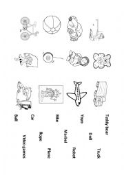 English Worksheet: Toys