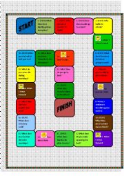 English Worksheet: Present Simple game