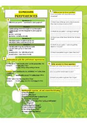 Expressing preferences and giving reasons using comparatives (grammar guide and exercises including communicative)