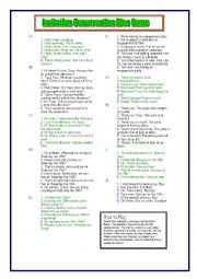 English Worksheet: Invitation Dice Game