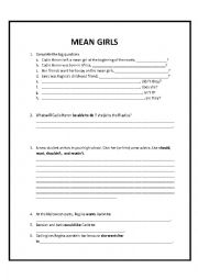 English Worksheet: Mean Girls the FILM