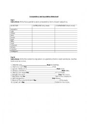 English Worksheet: Comparatives and Superlatives