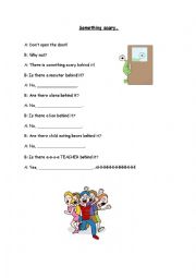 English Worksheet: Is there/Are there..? Role play