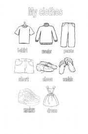 English Worksheet: clothe