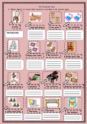 Possessive case, furniture and demonstrative pronouns