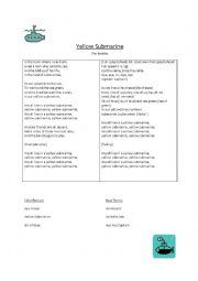 English Worksheet: Yellow Sumbarine