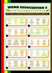 English Worksheet: WORD ASSOCIATION 2