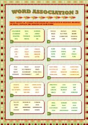 English Worksheet: WORD ASSOCIATION 3