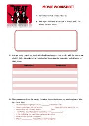 THE HEAT - movie worksheet