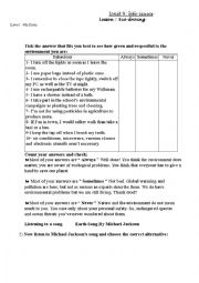 English Worksheet: ecodriving