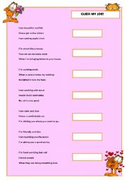 English Worksheet: Guess my job