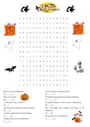 English Worksheet: Happy Halloween