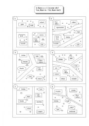 English Worksheet: is there a park in your city?