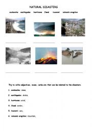 English Worksheet: natural disaster