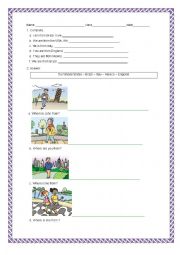 English Worksheet: Nationalities 