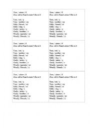 English Worksheet: Possessives