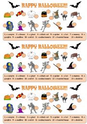 English Worksheet: Halloween