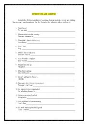 English Worksheet: Infinitives and gerunds