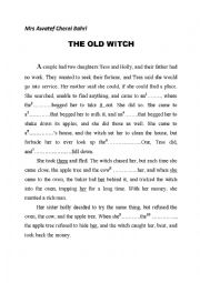 English Worksheet: reading a story part 1