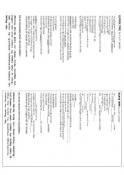 English Worksheet: Lemon Tree Song Worksheet