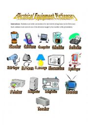 Electrical Equipment Pictionary