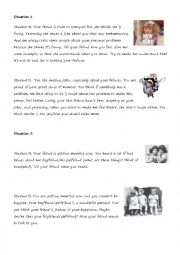 English Worksheet: Roleplay Friends