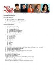 English Worksheet: How I Met Your Mother 1x01