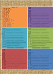 Anagram worksheet