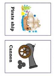 English Worksheet: Pirate words