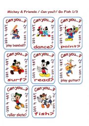 Can you.. Mickey and Friends Go Fish 1/3