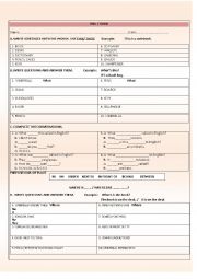 English Worksheet: THIS. THESE, WHERE