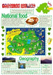 English Worksheet: Northern Ireland - info poster for young learners - 2