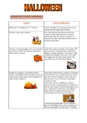 English Worksheet: HISTORY OF HALLOWEEN