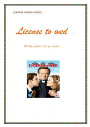 English Worksheet: License to wed