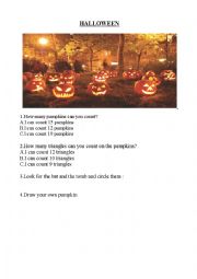 English Worksheet: Halloween 