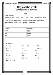 English Worksheet: Wonderful World 2