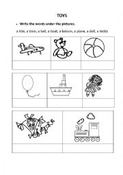 English Worksheet: TOYS