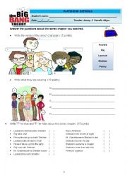 English Worksheet: THE BIG BANG THEORY - THE LUMINOUS FISH EFFECT