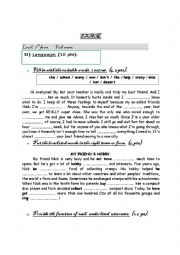 English Worksheet: mid-term test number 3