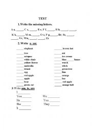 English Worksheet: revision