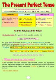 English Worksheet: The Present Perfect Simple and Continuous, made easy! (a very useful grammar-guide + lots of practice)