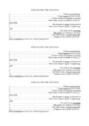 English Worksheet: making questions