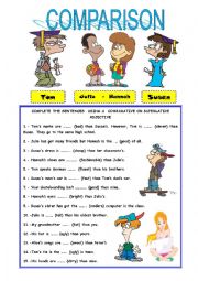 English Worksheet: COMPARISON