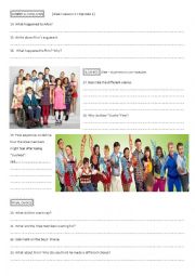 English Worksheet: Glee - Making choices 3