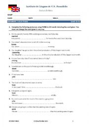 English Worksheet: FUTURE TENSES