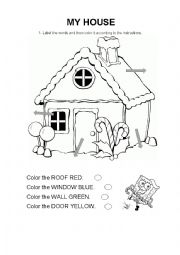 English Worksheet: My House - My Home